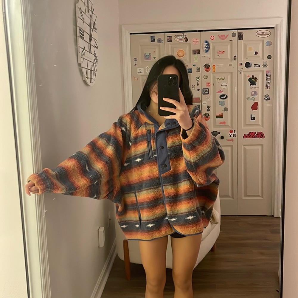 Comfiest AMERICAN EAGLE Button Down Fleece